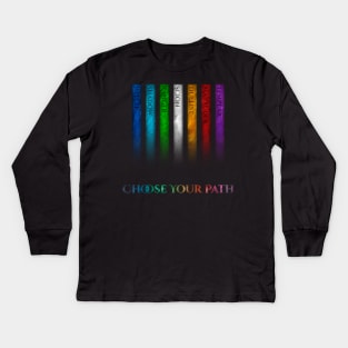 Path of Exile Rainbow Classes Kids Long Sleeve T-Shirt